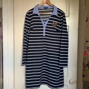 Tommy Hilfiger Striped Navy Dress
